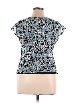 Style&Co Short Sleeve Silk Top (view 2)