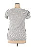 Dace 100% Cotton Gray Short Sleeve Blouse Size L - photo 2