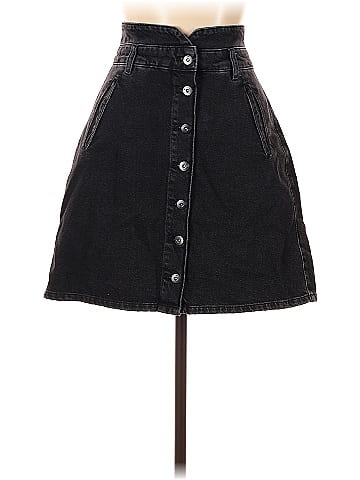 Pilcro and the Letterpress Denim Skirt (view 1)