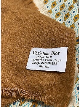 Christian Dior Vintage Silk & Cashmere Scarf (view 2)