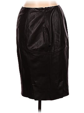 Lafayette 148 New York Leather Skirt (view 2)