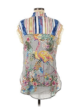 Assorted Brands Back Embroidered Sleeveless Button-down Shirt (view 2)