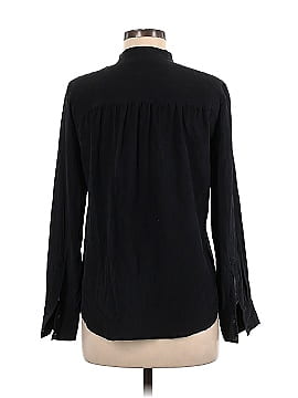 Madewell Long Sleeve Silk Top (view 2)