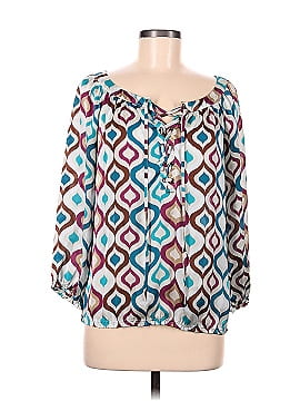 Roz & Ali Long Sleeve Blouse (view 1)