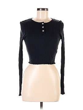 Topshop Long Sleeve Henley (view 1)