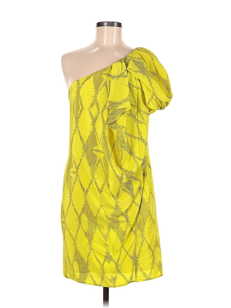 Pre-owned Twelfth Street By Cynthia Vincent Cocktail Dress In Yellow