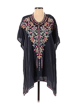 Johnny Was Short Sleeve Embroidered Poncho/Top (view 1)