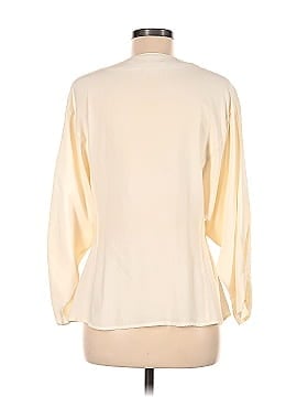 Carbon Long Sleeve Silk Top (view 2)