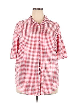 Woman Within 3/4 Sleeve Button-Down Shirt (view 1)