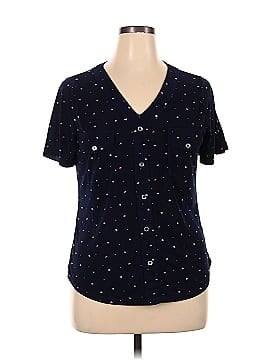 Edge Short Sleeve Blouse (view 1)