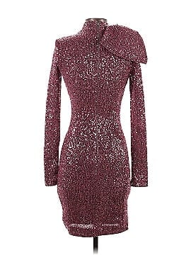 Rebecca Vallance Mona Bow Embellished Sequin Stretch Knit Mini Dress (view 2)