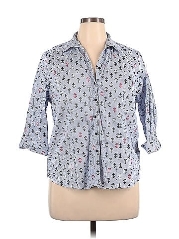 Cathy 3/4 Sleeve Button-Down Shirt (view 1)