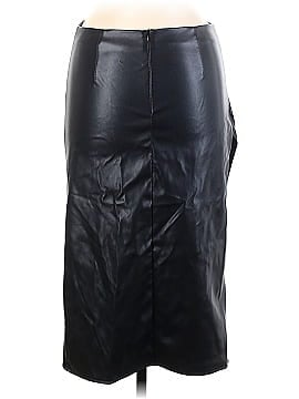 Micas Faux Leather Skirt (view 2)