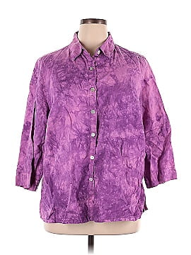 French Laundry 3/4 Sleeve Button-Down Shirt (view 1)
