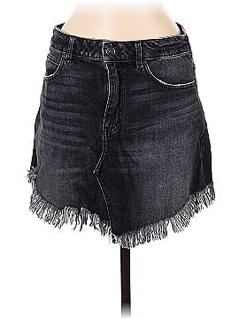 We the Free Denim Skirt (view 1)