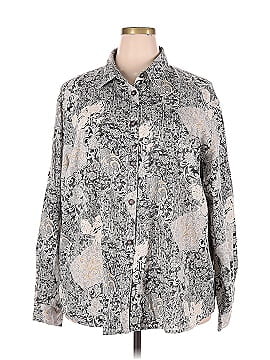 Tapestry Long Sleeve Button-Down Shirt (view 1)