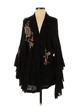 Free People Embroidered Kimono Jacket (view 1)