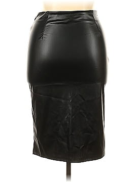 Emery Rose Faux Leather Skirt (view 2)