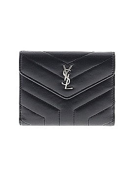 Saint Laurent Y Quilted Monogram Compact Loulou Leather Wallet (view 1)