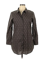 Garnet Hill Long Sleeve Button Down Shirt