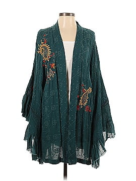 Free People Embroidered Kimono Jacket (view 1)