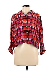 Intimately By Free People 3/4 Sleeve Button Down Shirt