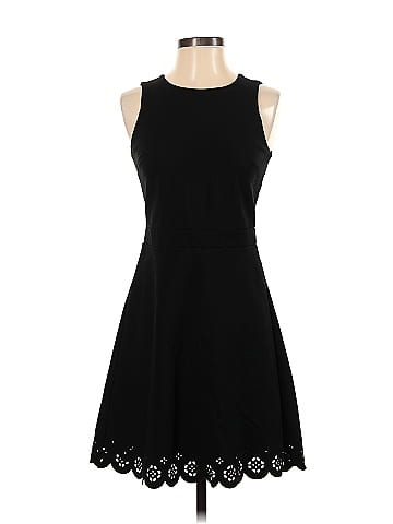 Ann Taylor LOFT Solid Black Cocktail Dress Size 2 Petite 78 off ThredUp