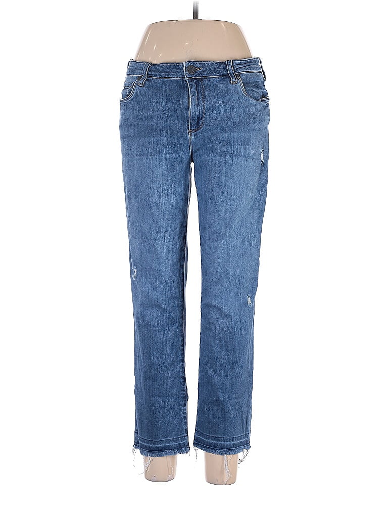 Kut from the Kloth Tortoise Hearts Blue Jeans Size 12 - 65% off | ThredUp