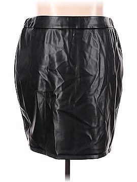 Hanna Nikole Faux Leather Skirt (view 1)