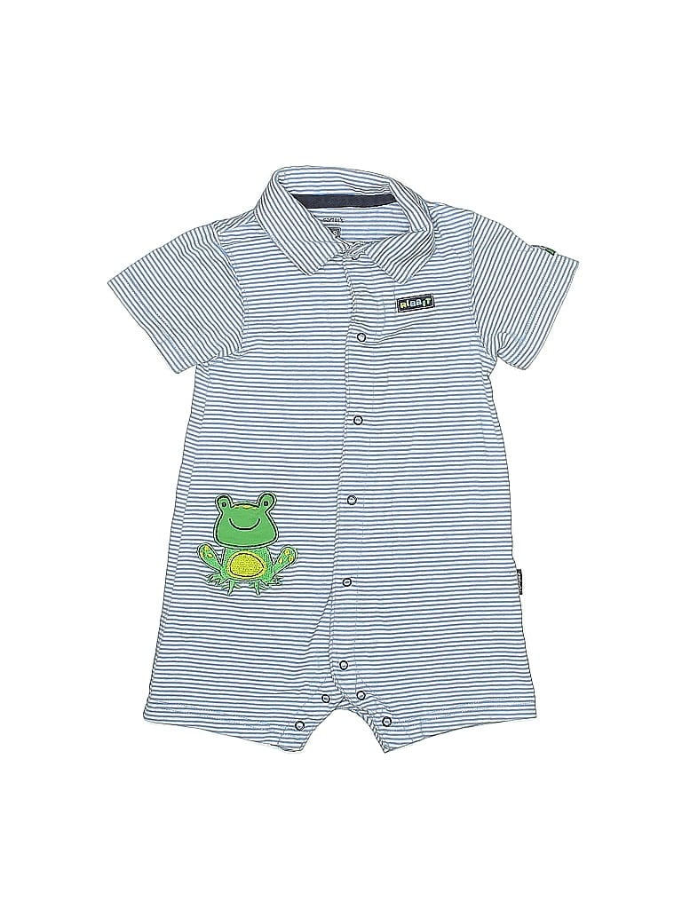 Pre-owned Carter's Kids' Short Sleeve Onesie In Blue