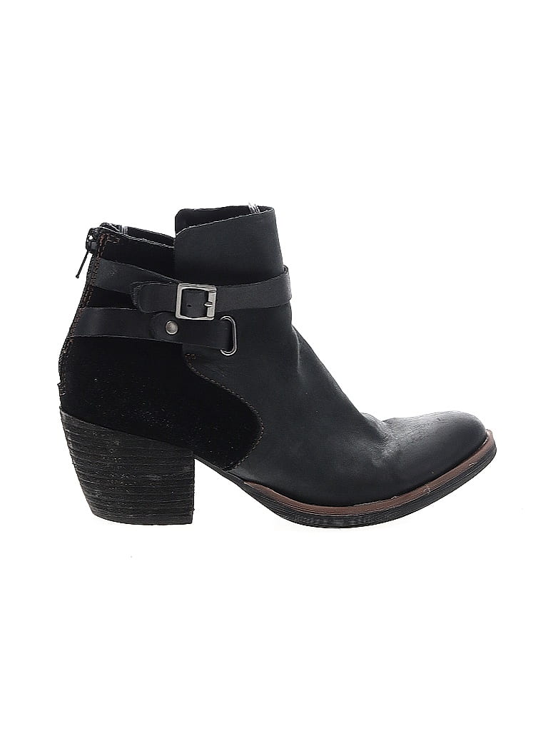 Korks Black Ankle Boots Size 5 - photo 1