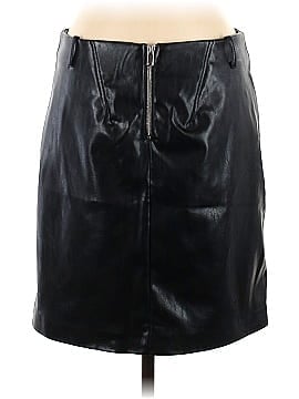 Zara Faux Leather Skirt (view 2)