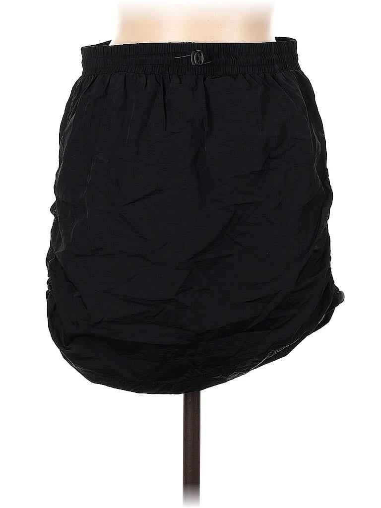 Pre-owned Shein Denim Skirt In Black