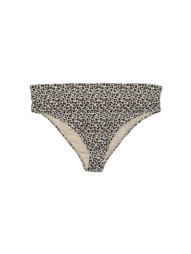 Pre-owned Xhilaration Swimsuit Bottoms In Gold