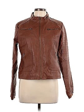 Maralyn & Me Faux Leather Jacket (view 1)