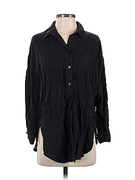 Zara 3/4 Sleeve Button-Down Shirt (view 1)