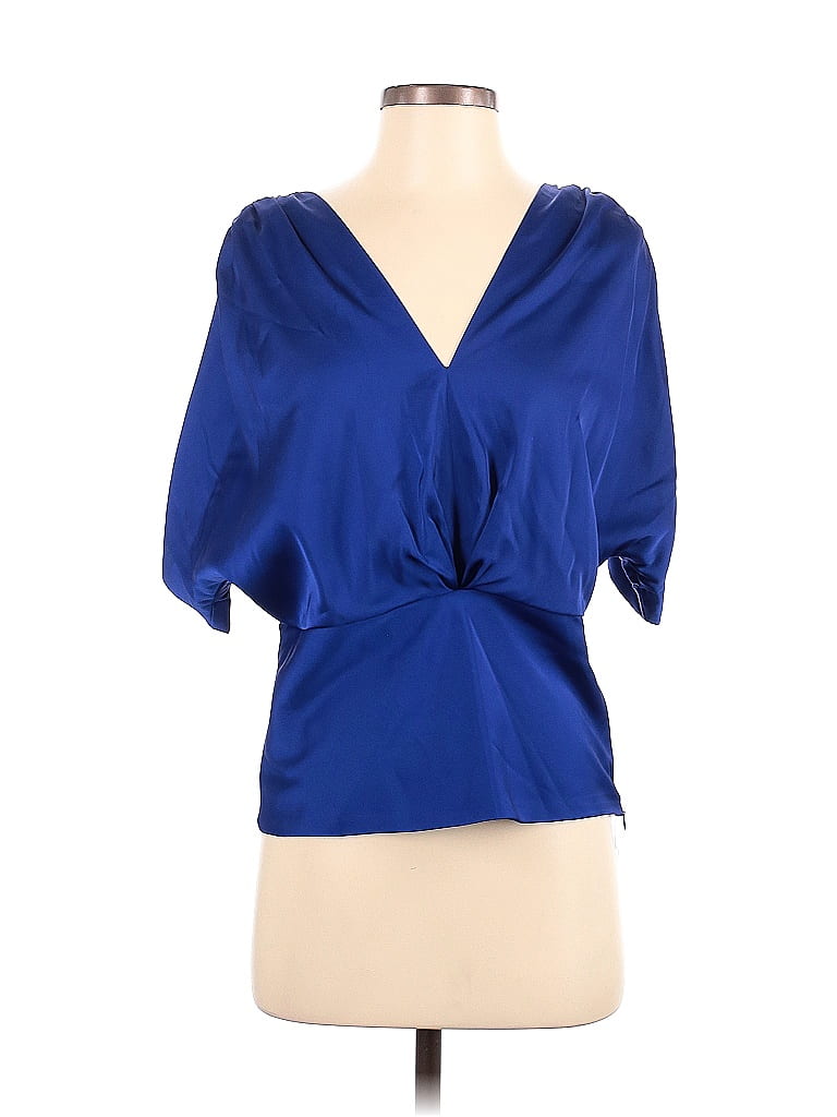 Veste Matelassée Florale Cynthia Steffe Taille S - Manteau Court Manches Courtes, Bleu Foncé, Occasion Très Bon état