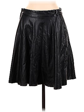 WAYF Faux Leather Skirt (view 1)