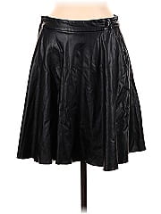 Wayf Faux Leather Skirt