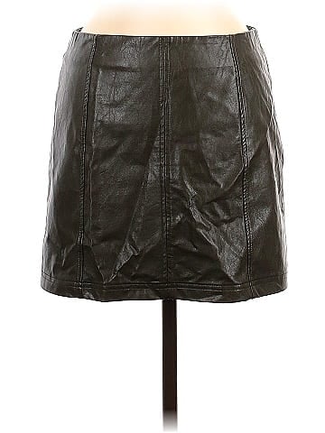 Alya Faux Leather Skirt (view 1)
