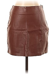 Le Lis Faux Leather Skirt