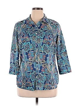 Van Heusen 3/4 Sleeve Button-Down Shirt (view 1)