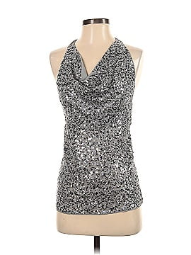 BCBGMAXAZRIA Sleeveless Silk Top (view 1)