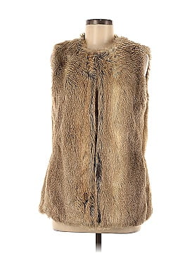 Trafaluc by Zara Faux Fur Vest (view 1)