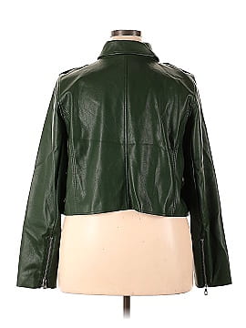 ELOQUII Faux Leather Jacket (view 2)