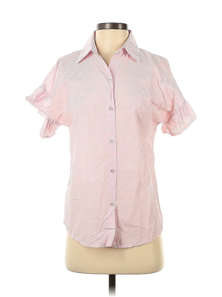 Pre-owned Boohoo Short Sleeve Blouse In Pink
