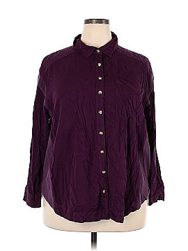 Torrid 3/4 Sleeve Button-Down Shirt (view 1)