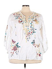 Johnny Was 3/4 Sleeve Blouse