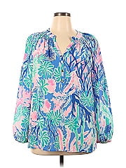 Lilly Pulitzer Long Sleeve Silk Top