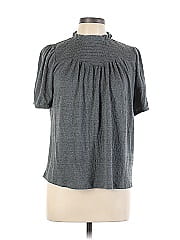 Cable & Gauge Short Sleeve Blouse